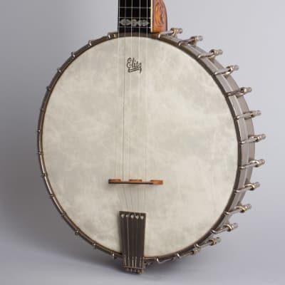 Fairbanks  Whyte Laydie # 7 Owned and Used by Otis Mitchell 5 String Banjo (1909), ser. #25729, genuine alligator hard shell case. image 3