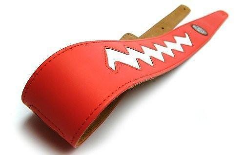 Gaucho Guitar Strap Red Zig Zag Strap Up to 1.3m for Electric Acoustic Bass Guitar