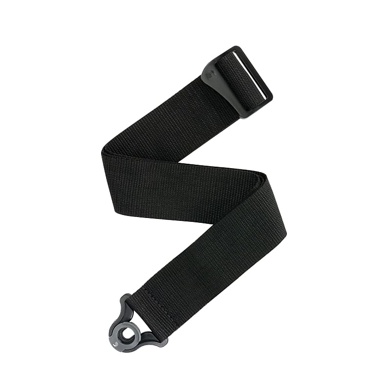 D'Addario Auto Lock Polypro Guitar Strap, Black #PWSAL400 image 1