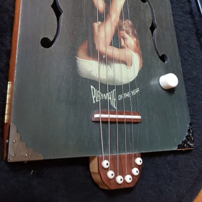 Final PRICE DROP - Daddy Mojo 6-String Cigar Box Guitar – Playboy Series with Hard Case image 12