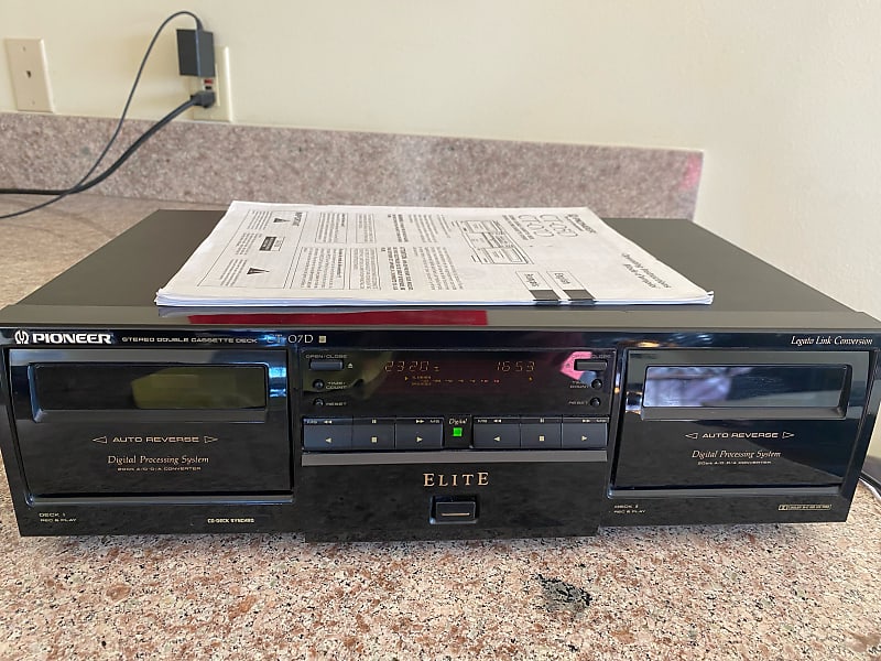 Pioneer ELITE CT-07D Stereo Double Cassette Deck | Reverb Pioneer ELITE CT-07D Stereo Double Cassette Deck | Reverb