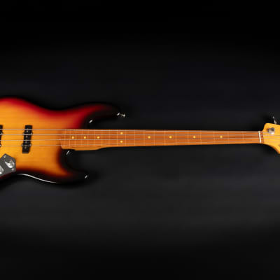 2010 Fender USA Jaco Pastorius Artist Series Signature Fretless Jazz Bass RW - 3-Color Sunburst | OHSC image 3