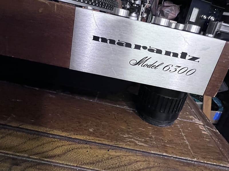 Marantz Model 6300 Servo Control Direct Drive / Auto Shut Off Turntable 1975 - 1977 - Wood / Silver  			