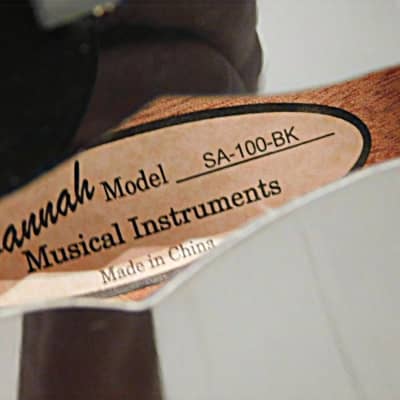 Savannah SA-100  Acoustic A Style Mandolin Gloss Black image 9