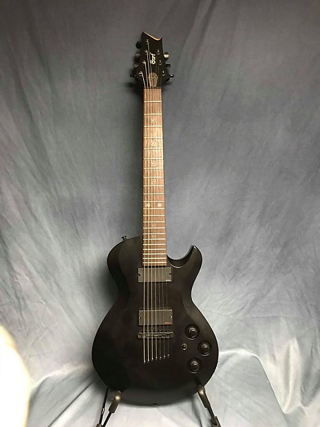 Cort 7-string EVL-Z47 Matte Black w/Pentacle fret markers