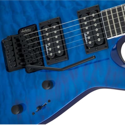 Jackson JS Series Dinky Arch Top JS32Q DKA Electric Guitar, Amaranth Fingerboard, Transparent Blue image 6