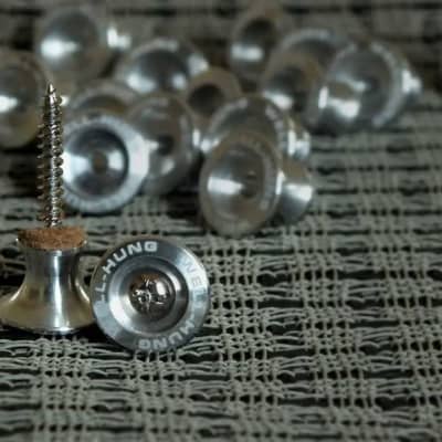 Well-Hung Pro-Pins -  THREE Pairs (6) Oversize  Strap Buttons, Jumbo  Strap  Pins 2021 Nickel image 3