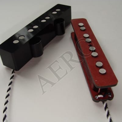 Aero  JB4 Type 1 Pickup Set Fodera NYC, Bottom Wave, F Clef Replacements for sale