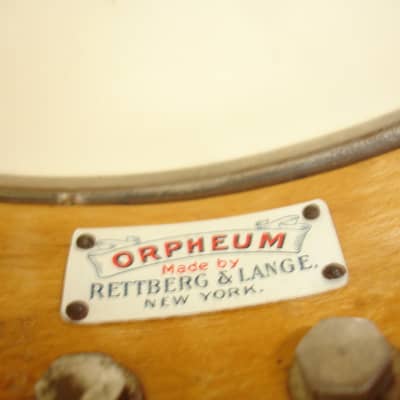 Vintage Orpheum by Lange No. 1 Tenor 4-String Open-Back Banjo AS IS image 22