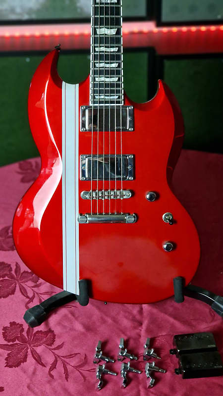 ESP Viper Racing Stripes Limited Edition 2010 - Candy Apple