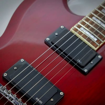 Carparelli Diesel Handmade Baritone Guitar Mahogany Indian Rosewood 27 inch scale 2021 - Wine Red image 4