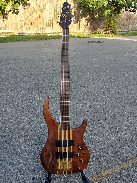 Peavey Cirrus Made in USA 5 String Walnut Bass Guitar | Reverb