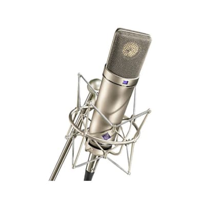Neumann U87Ai Studio Set Z Mic Nickel Microphone w/Box EA87 Shockmount & Cable image 2