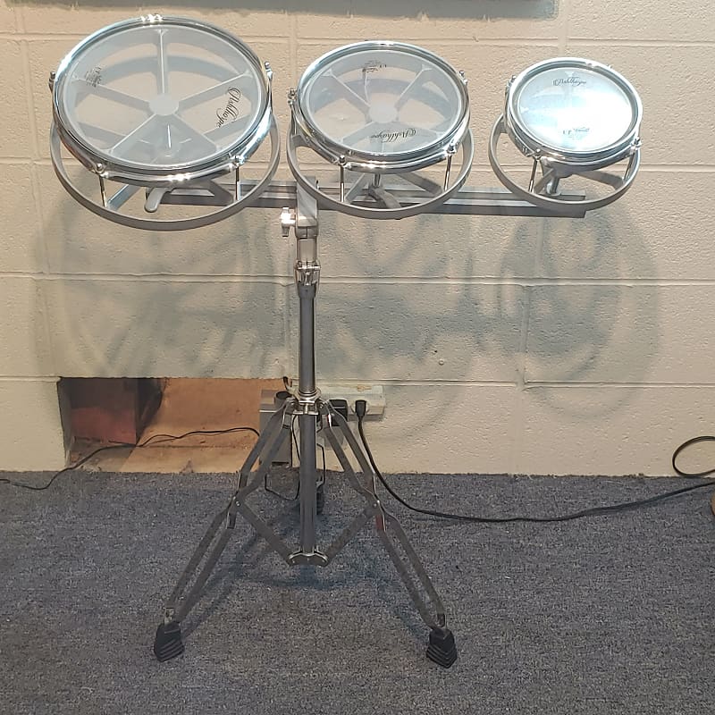 Ashthorpe Roto Toms 6", 8", 10" Chrome 24" Rail Mount and Reverb