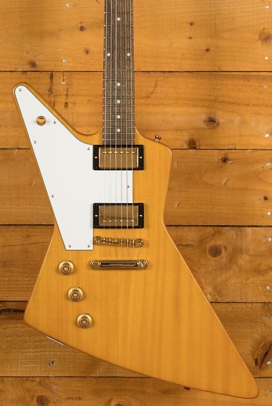 Epiphone Inspired By Gibson Custom Collection | 1958 Korina Explorer - Aged Natural - Left-Handed image 1