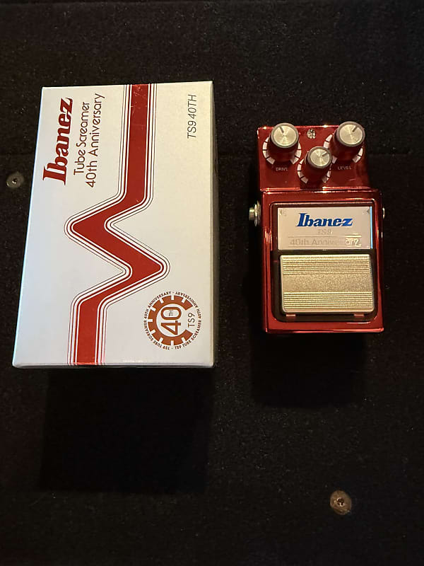Ibanez 40th Anniversary TS9 Tube Screamer Effects Pedal Red