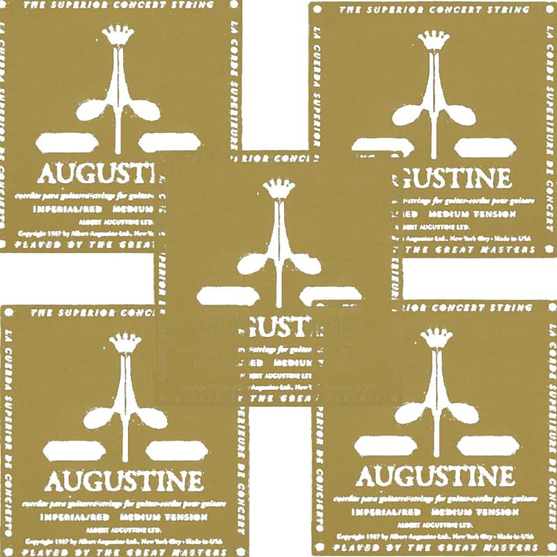 Augustine Guitar Strings 5-Pack Classical Imperial Red Medium Tension 527A image 1