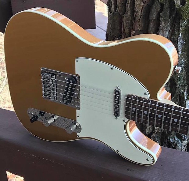 Loaded Warmoth Tele body - Gold top, single bound, Porter