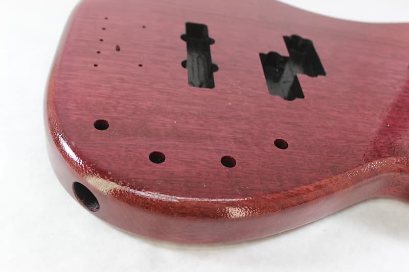 Finished Purpleheart P/J bass guitar body - fits fender