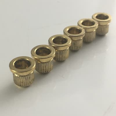 6 Relic Aged Gold Tele String Six Ferrules Aged Relic for Custom Luthier Project for sale
