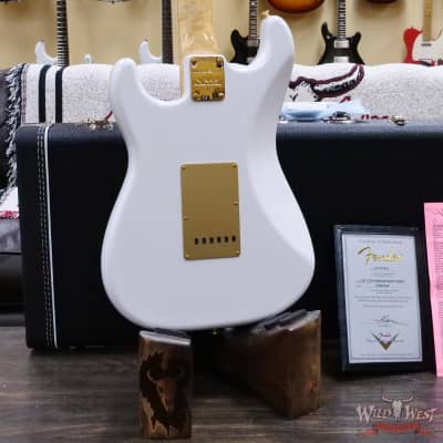 Fender Custom Shop Limited Edition 75th Anniversary Stratocaster 5A Birdseye Maple Neck Rosewood Fingerboard NOS Diamond White Pearl image 12