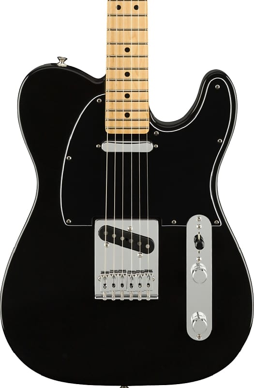 Fender Player Telecaster Electric Guitar Maple FB, Black image 1