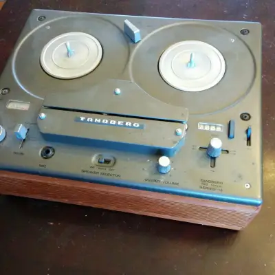 Tandberg Series 15 Two-Track Reel to Reel Tape Recorder R2R 15-21 1965 MCM Wood, Grey Steel image 1