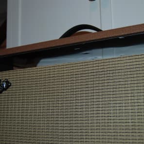 Repro Fender Brown Vibrolux cabinet with reconed JBL D120F - fits Tremolux chassis too image 4