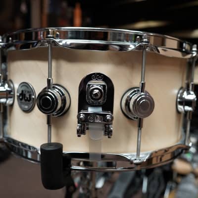 DW USA Collectors Series - Twisted Pure Maple Natural Satin Oil - 6.5 x 14" Snare Drum w/ Chrome Hardware (2023) image 3