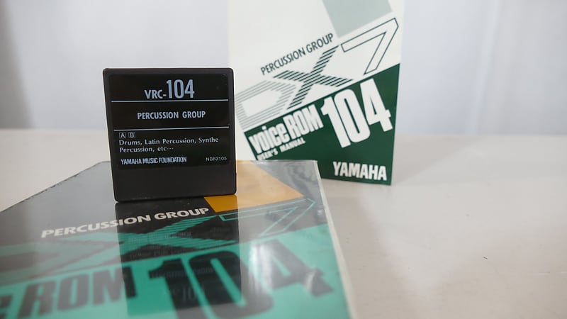 Yamaha DX7 - VRC-104 Sound Cartridge - Drums and Percussion Group - DX TX VRC image 1