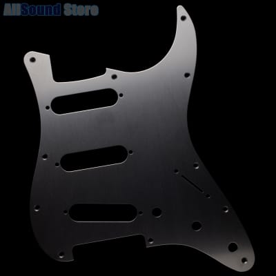 BLACK ANODIZED ALUMINUM Pickguard for Fender® SSS Stratocaster® Strat® USA MIM