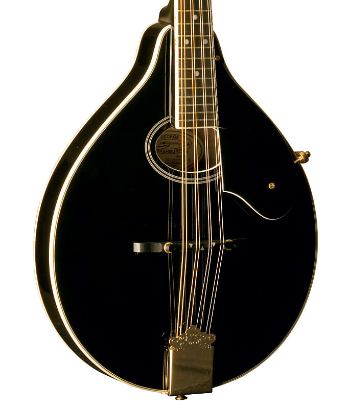 Washburn Americana M1SD Solid European Spruce / Maple A-Style Mandolin Black
