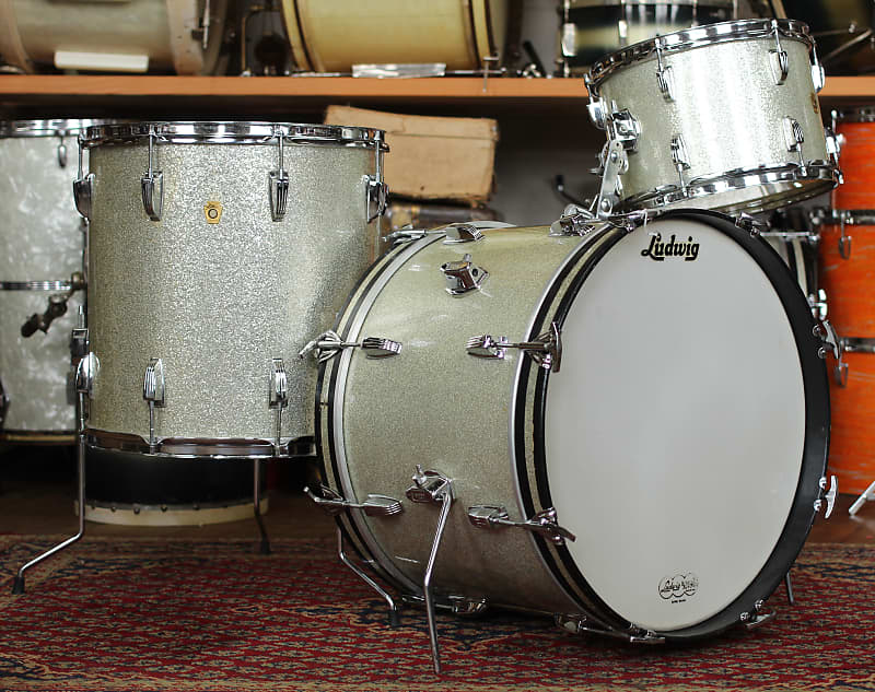 Ludwig No. 987 "Super Beat" Outfit 9x13 / 16x16 / 14x20" Drum Set 1960s image 6