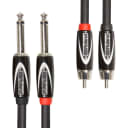 Roland Black Series Dual RCA to 1/4" Interconnect Cable - 3 ft