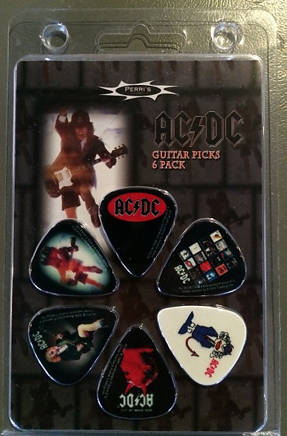 Perri's AC/DC Guitar Pick 6 Pack | Reverb