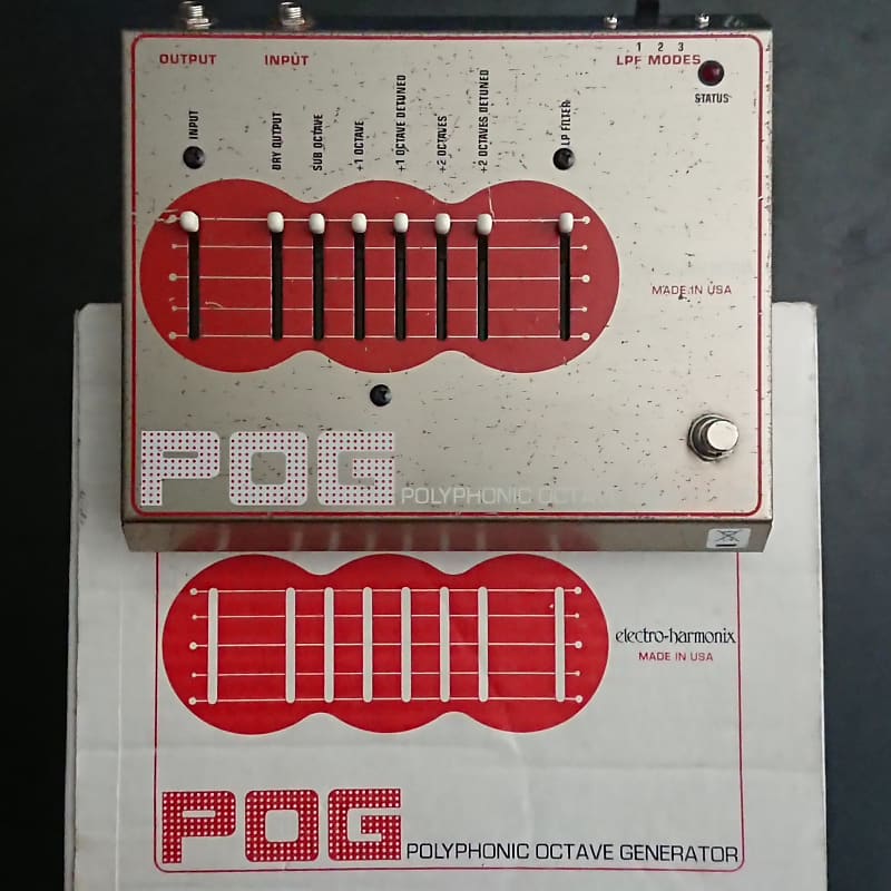 Original Box and PSU - 2000s - Electro-Harmonix POG Polyphonic Octave Generator v1 Original 1st First Version 2000s Big Box 2005 - 2009 - Metal image 1