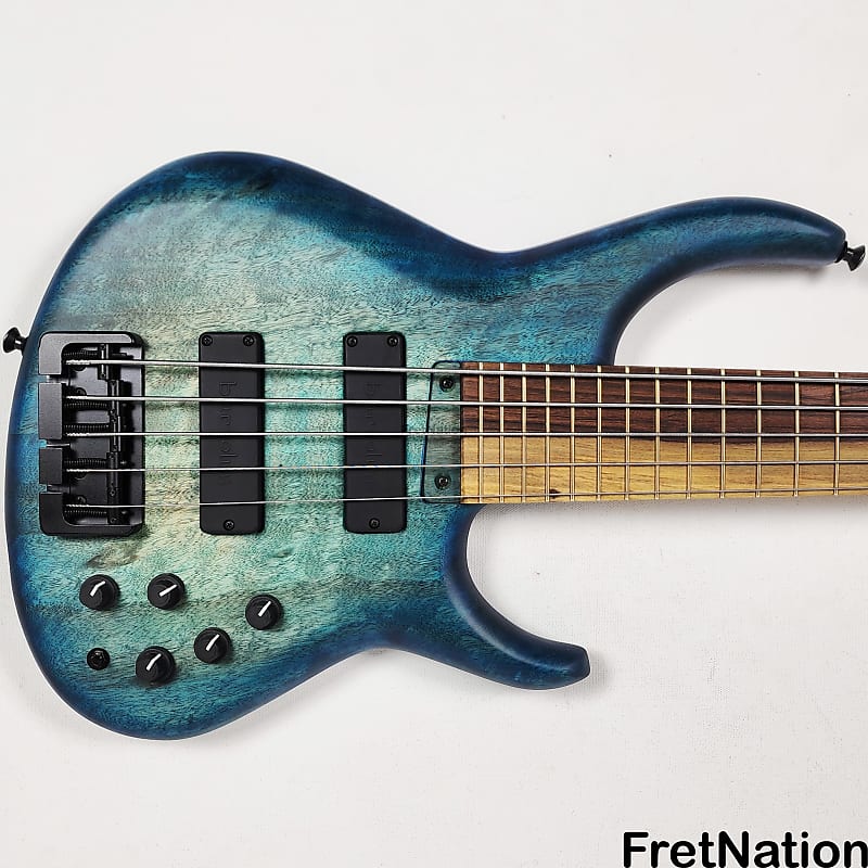 ベース MTD 530-24 - 2022 MTD 530-24 5-String, 30″ Scale Bass in Matte Pearl Black