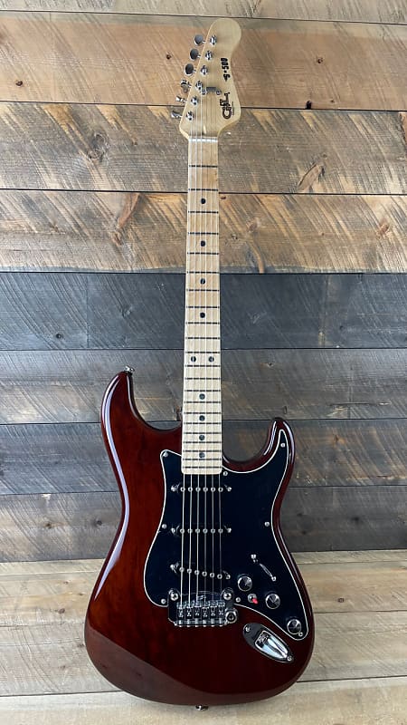 G&L CLF Research S-500 Mocha Okoume Body Maple FB