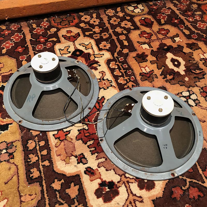 Vintage 1960s Elac 10N/49 10" Speaker Drivers for Vox AC10 | Reverb