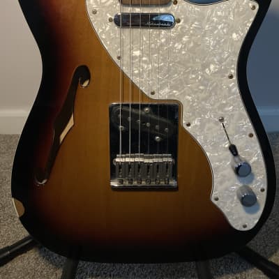 Fender Deluxe Telecaster Thinline with Rosewood Fretboard 2017 - 2018 - 3-Color Sunburst image 5