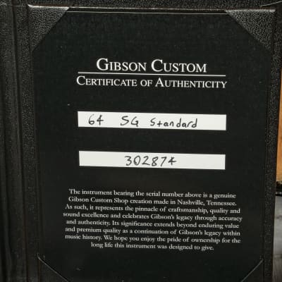 Gibson - Custom 1964 SG Standard Reissue - Electric Guitar w/ Maestro Vibrola VOS - Cherry Red - w/ Hardshell Case image 12