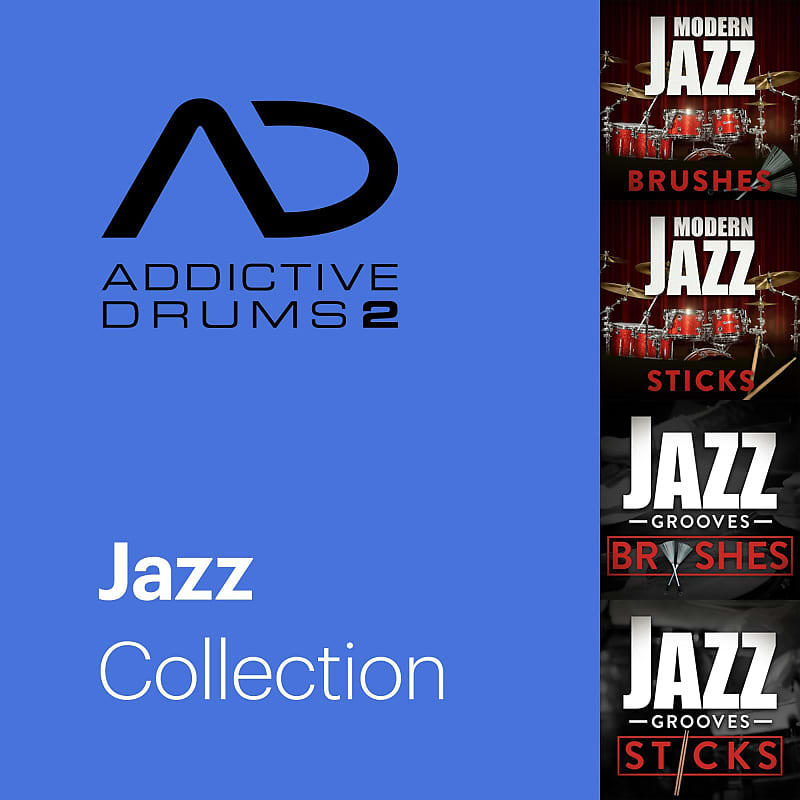 New XLN Audio Addictive Drums 2 Jazz Collection MAC/PC VST AU AAX Software - (Download/Activation Card) image 1