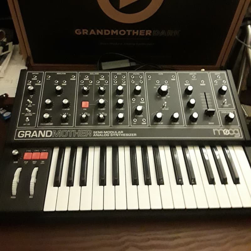 Moog Grandmother Dark 32-Key Semi-Modular Analog Synthesizer 2020