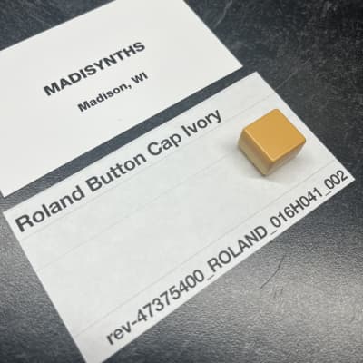 ORIGINAL Roland Ivory Button Cap (016H041) for Juno-60, JSQ-60, MSQ-100, EP-6060, EP-11, etc