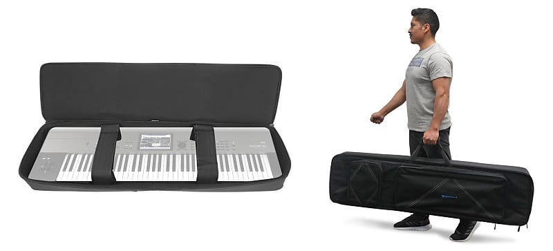 Rockville 76 Key Padded Slim Durable Keyboard Gig Bag Case For KORG KROME EX-73 image 1