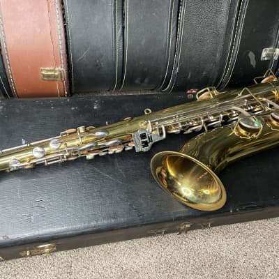 buescher aristocrat tenor saxophone s-40 1950s-1960s - brass - plays well image 12