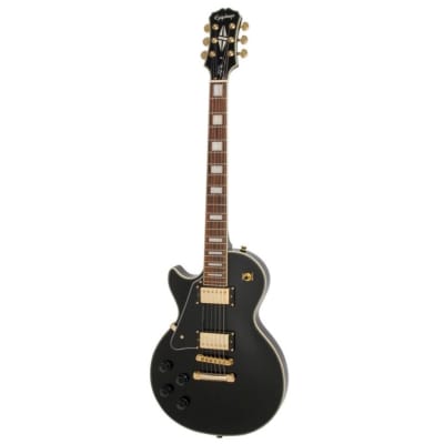 Epiphone Les Paul Custom Left Handed Ebony Guitar image 1