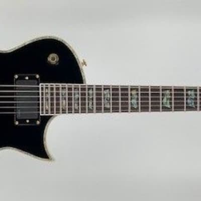 Esp Ltd EC1000-BLK Gloss Black Electric Guitar Set Neck W/EMG Pickups Ser# W21060055 image 3
