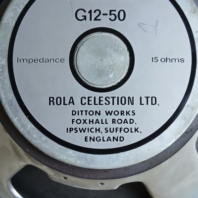 Celestion Rola G12-50 vintage speaker 1979 Made in England image 3