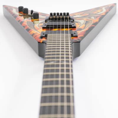 Early 2000’s B.C. Rich KKV Kerry King Signature Flying V w/ Tribal over Fire Graphic image 13